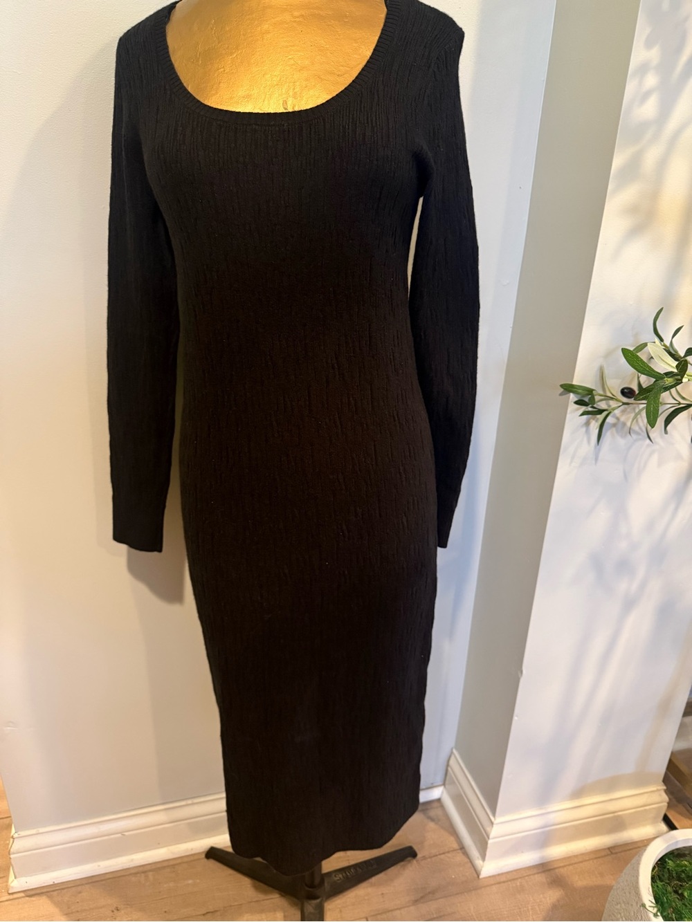 Women’s Long Sleeved Textured Mini Sweater Dress Universal Thread